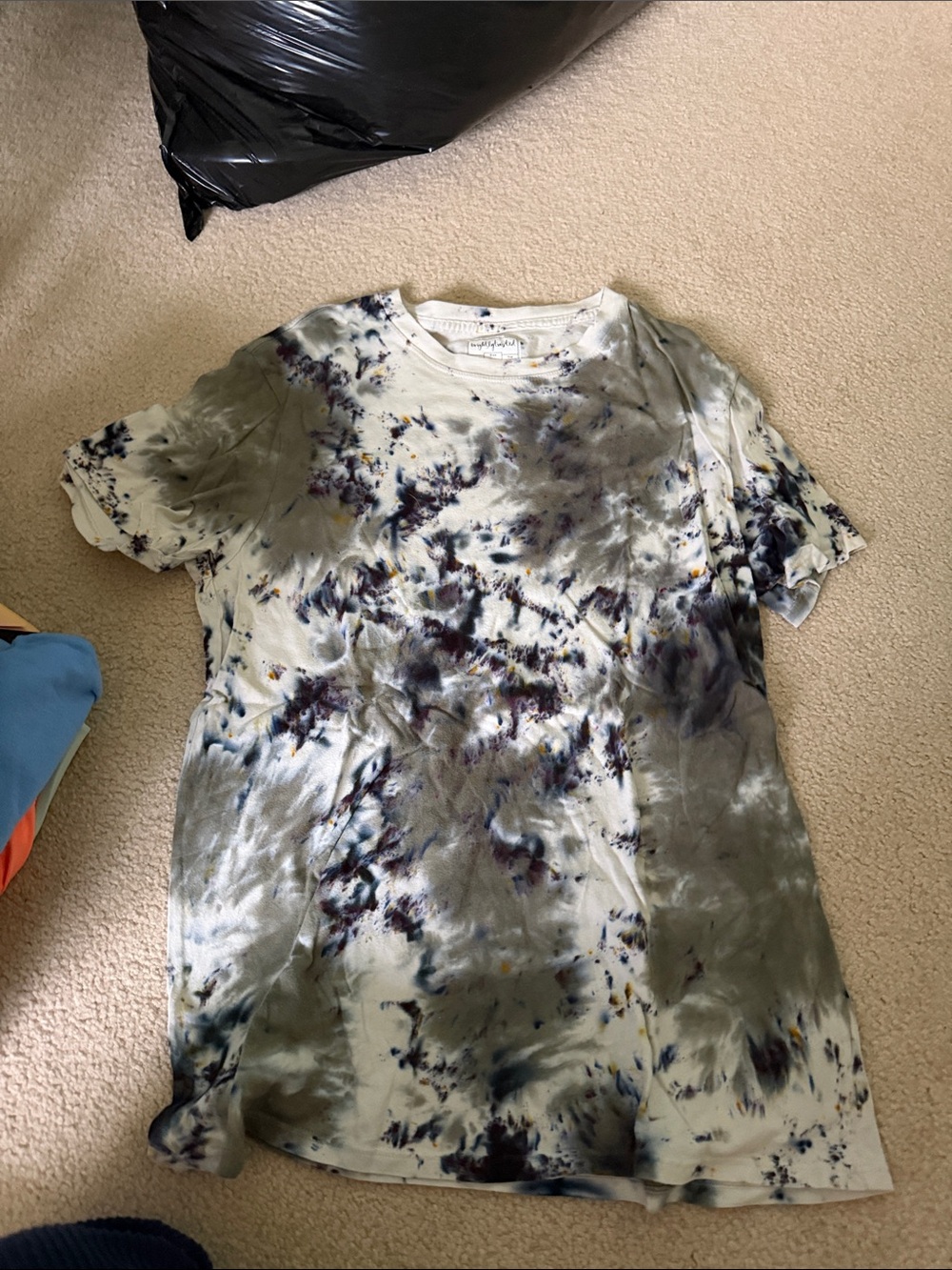 Tie-Dye Short Sleeve Crewneck Tee - Multicolor Wash